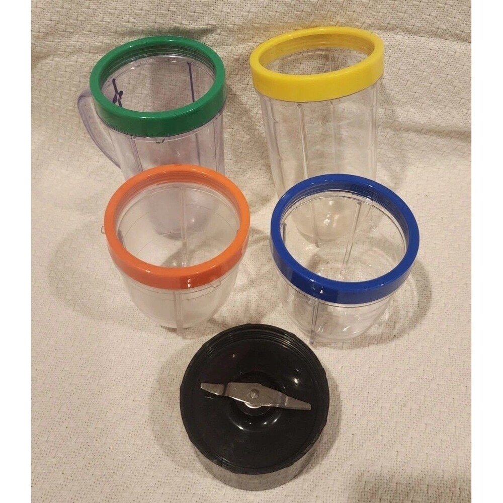 The Original Magic Bullet  Assorted Replacement Parts Cups Blade Tops